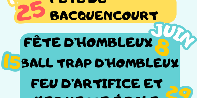 Les événements à venir
