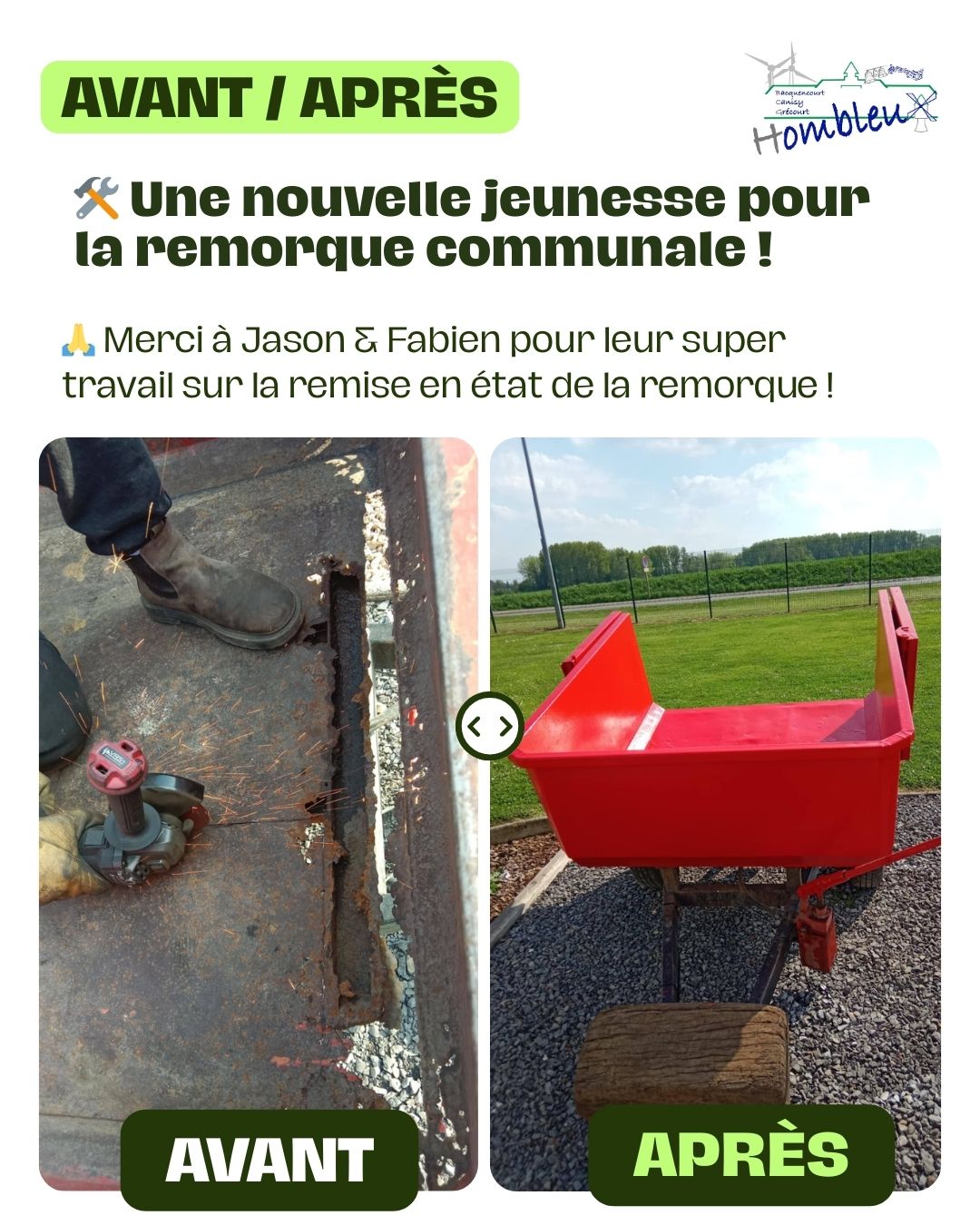 Lire la suite à propos de l’article Une nouvelle jeunesse pour la remorque communale !